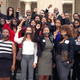 Members of the Nashville Student Organizing Committee at the Tennessee Capitol with a message that voter-ID laws silence students’ voices, March 25, 2014, in Nashville
Courtesy of Nashville Student Organizing Committee